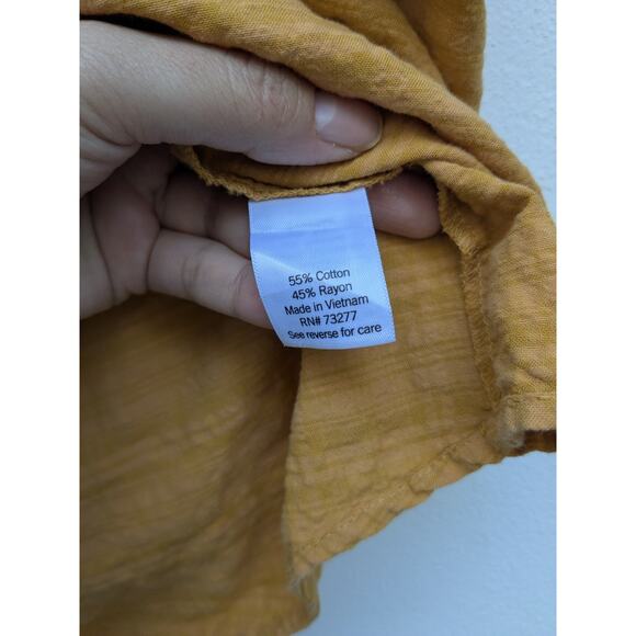 Sonoma Women's Tank Top Yellow Sleeveless Size XL - Picture 7 of 9